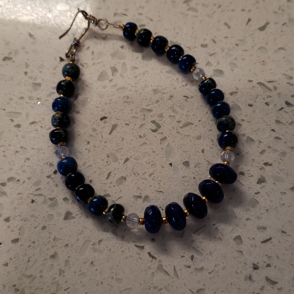 Blue Jade bracelet. Size med